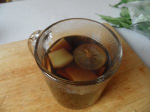 Boiled Coke and Ginger in Cup