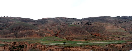 Eroded terraces of Gansu Province