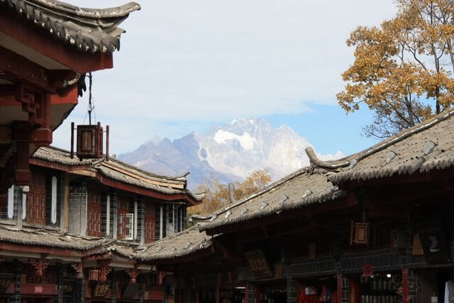 Jade Dragon Mountain, viewed from Lijiang Old Town