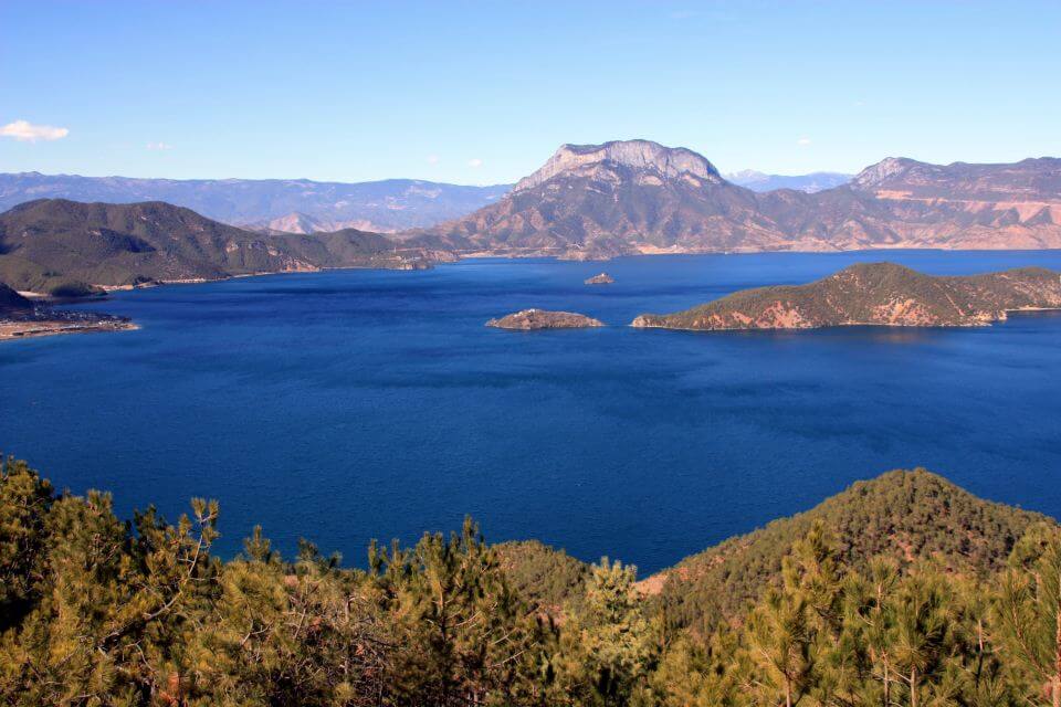 Lugu Lake in Yunnan, China