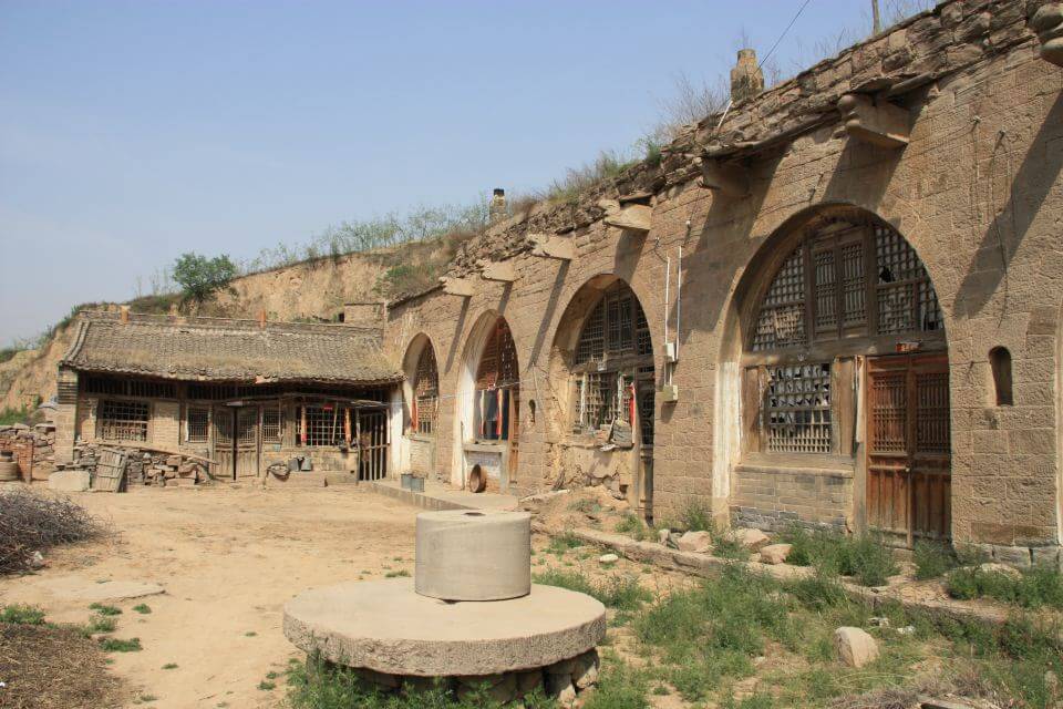 Courtyard in Lijiashan Cave Village near Qikou