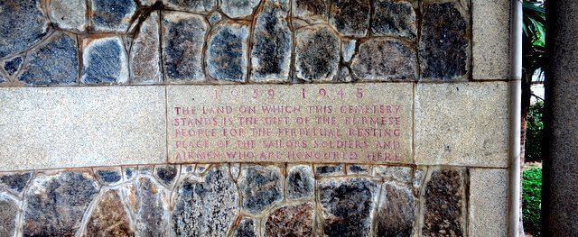 Taukkyan War Cemetery Inscription