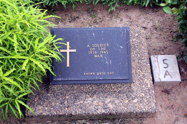 Taukkyan War Cemetery Unknown Grave