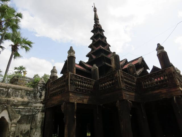 Teak monastery on stilts
