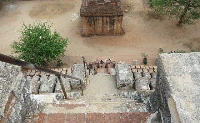 Bagan temple stairs