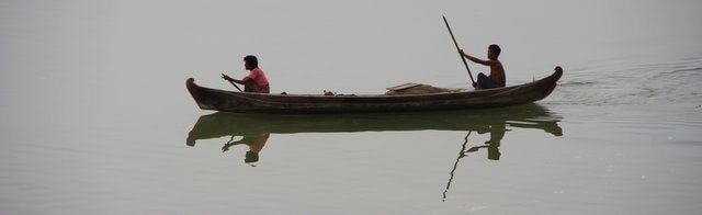 Boat on the Ayarwaddy River
