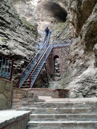 Ladders up to the Cave of the Seven Sleepers