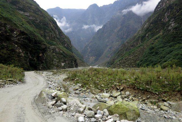 Beautiful road in Sichuan Province