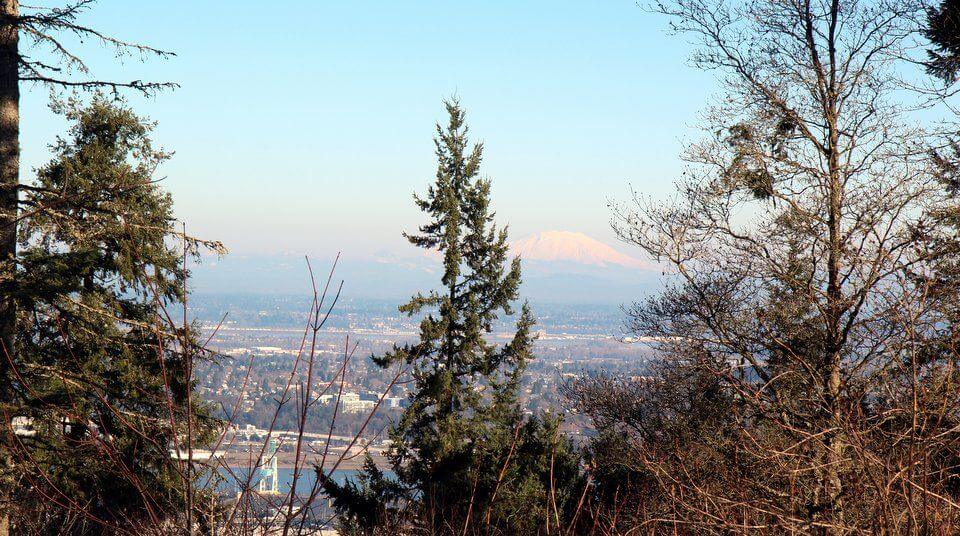 Mount Rainier viewed from Pittock Mansion