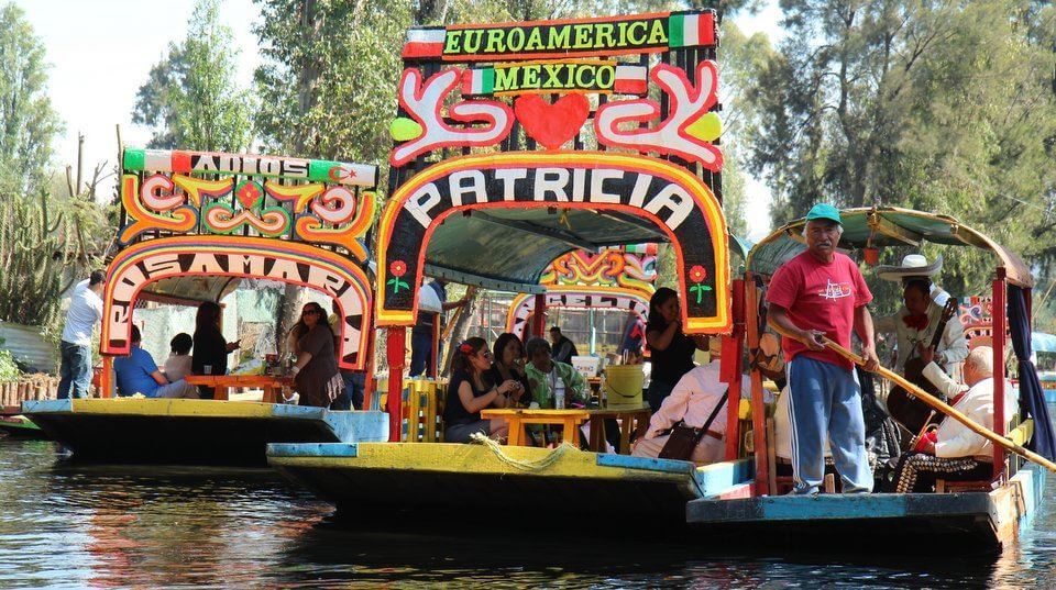 Lunch at Xochimilco floating city