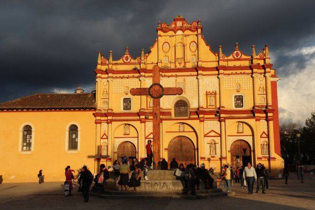 San Cristobal Catedral on a stormy night