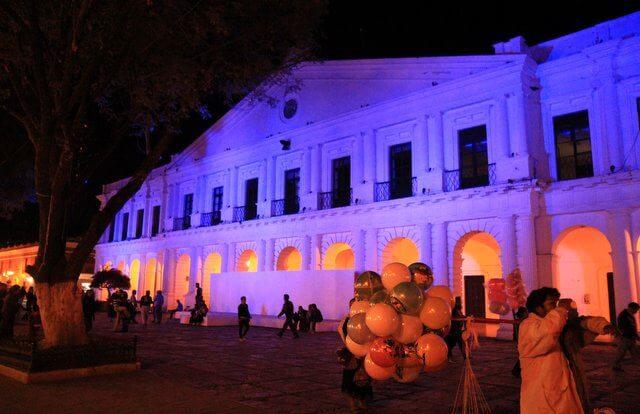 Zocalo by night