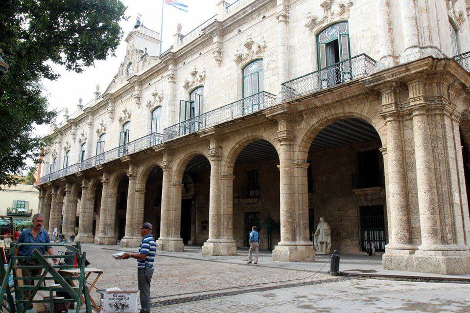 One of the beautiful buildings alongside Plaza de Armas