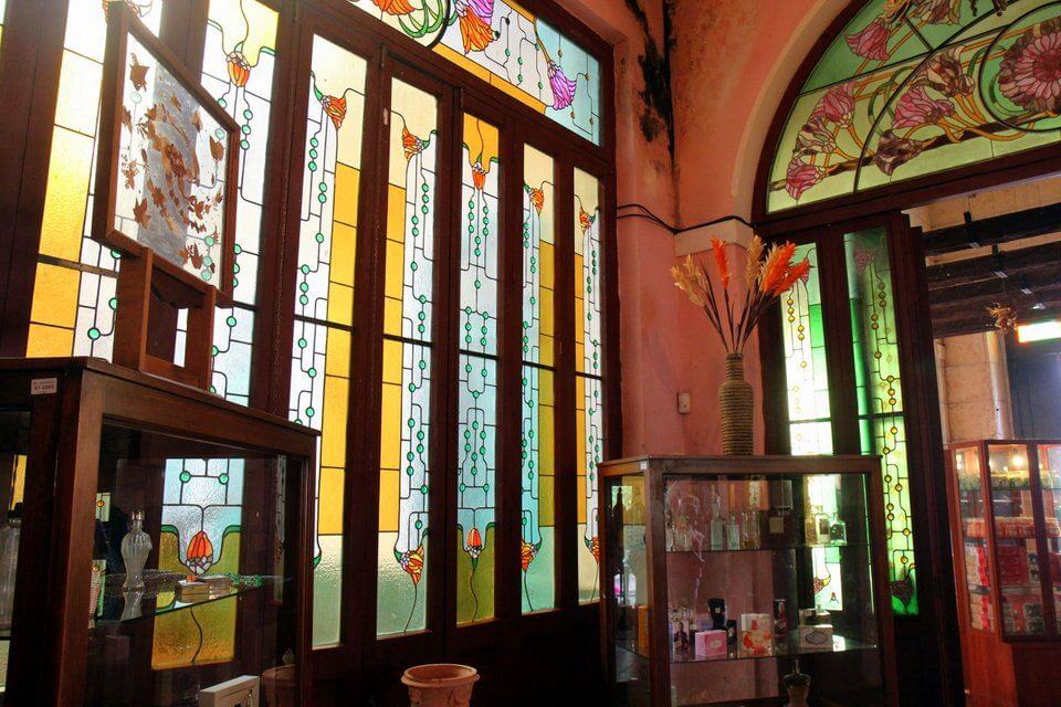 Stained glass windows in Havana