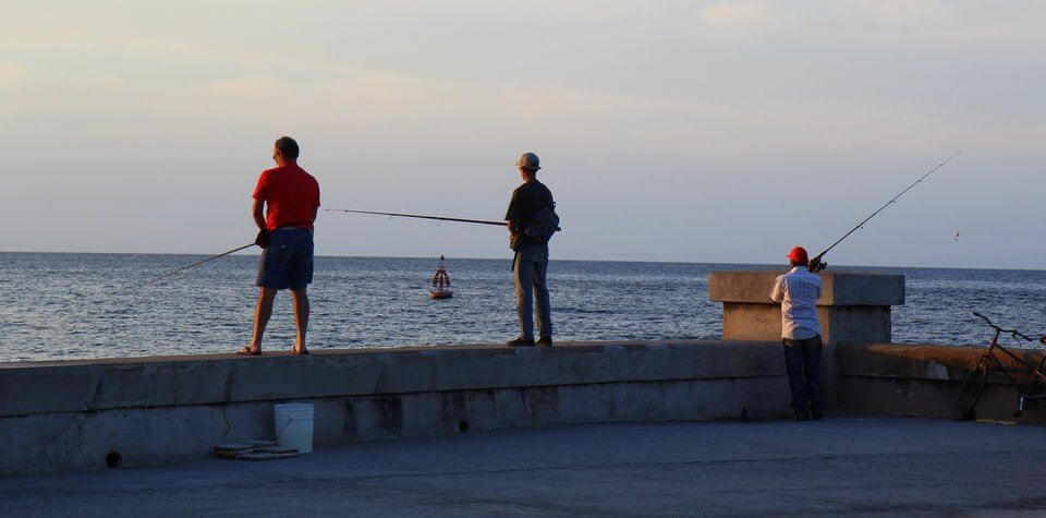 Fishing from El Malecon