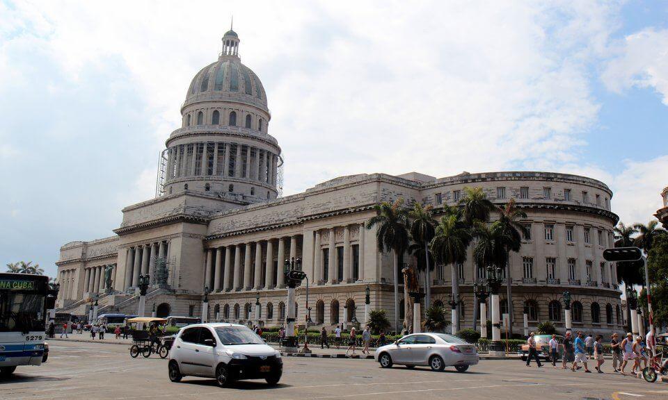 Modern cars in Havana Cuba