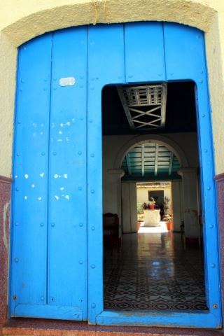 The front door of our Casa Particular in Trinidad, Cuba