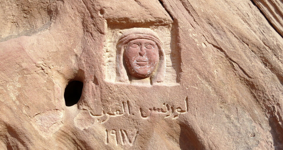 Carving of Lawrence of Arabia
