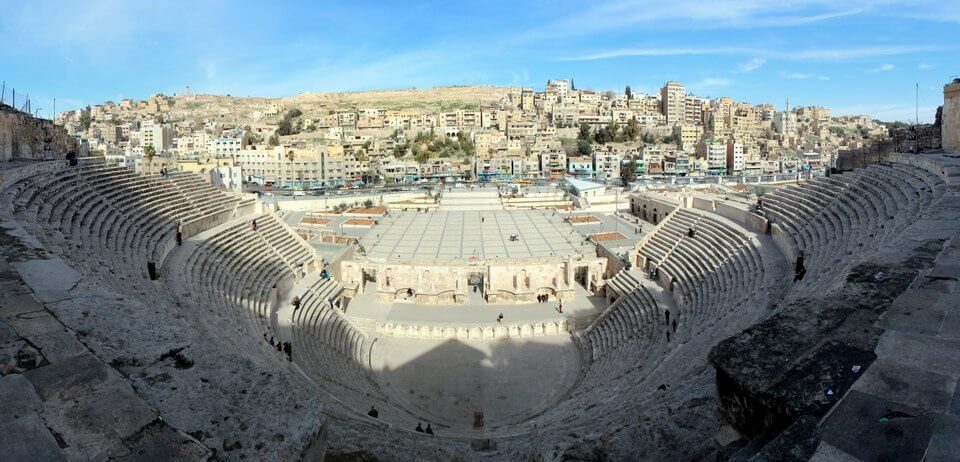 Looking down from the Roman Ampitheatre