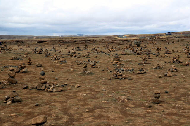 Stacks of Stones at Thingvellir National Park