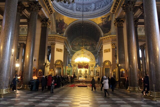 Inside Kazan Cathedral