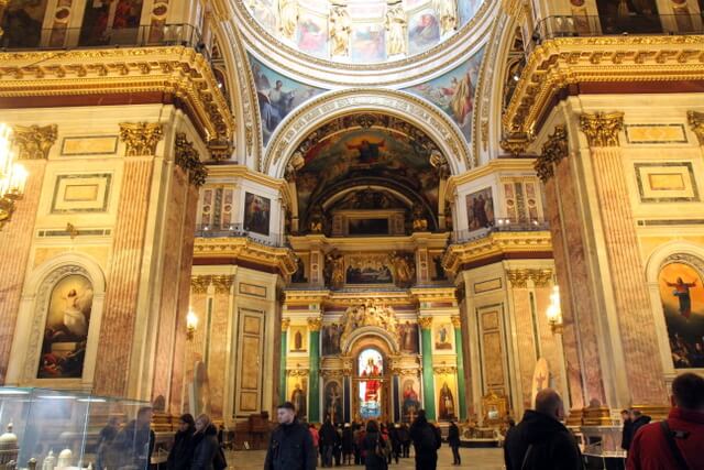 Inside St Isaacs Catherdral