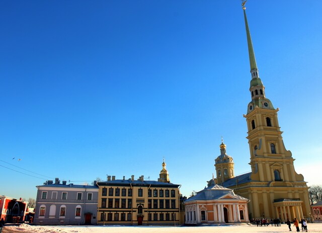 Inside the Peter and Paul Fortress