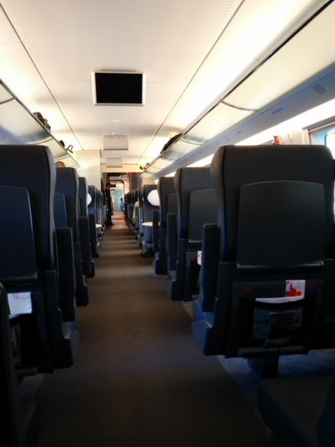 Inside the Sapsan train